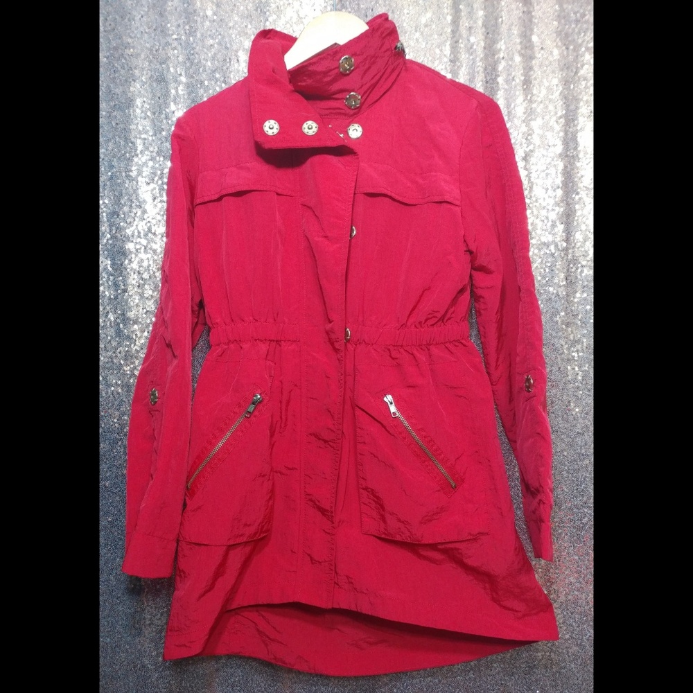 Jonathan Ross: Red Button Zip Jacket S